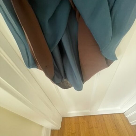 Boden Limited Edition Color Block Silk Peter Pan collar twee Dress Size 8 - Picture 4 of 8